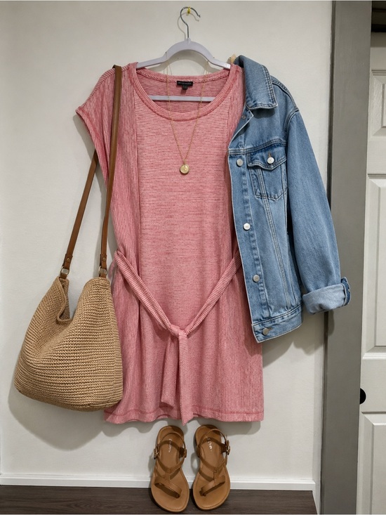 Talbots Dresses & Skirts - Talbots Pink Striped Knit Top